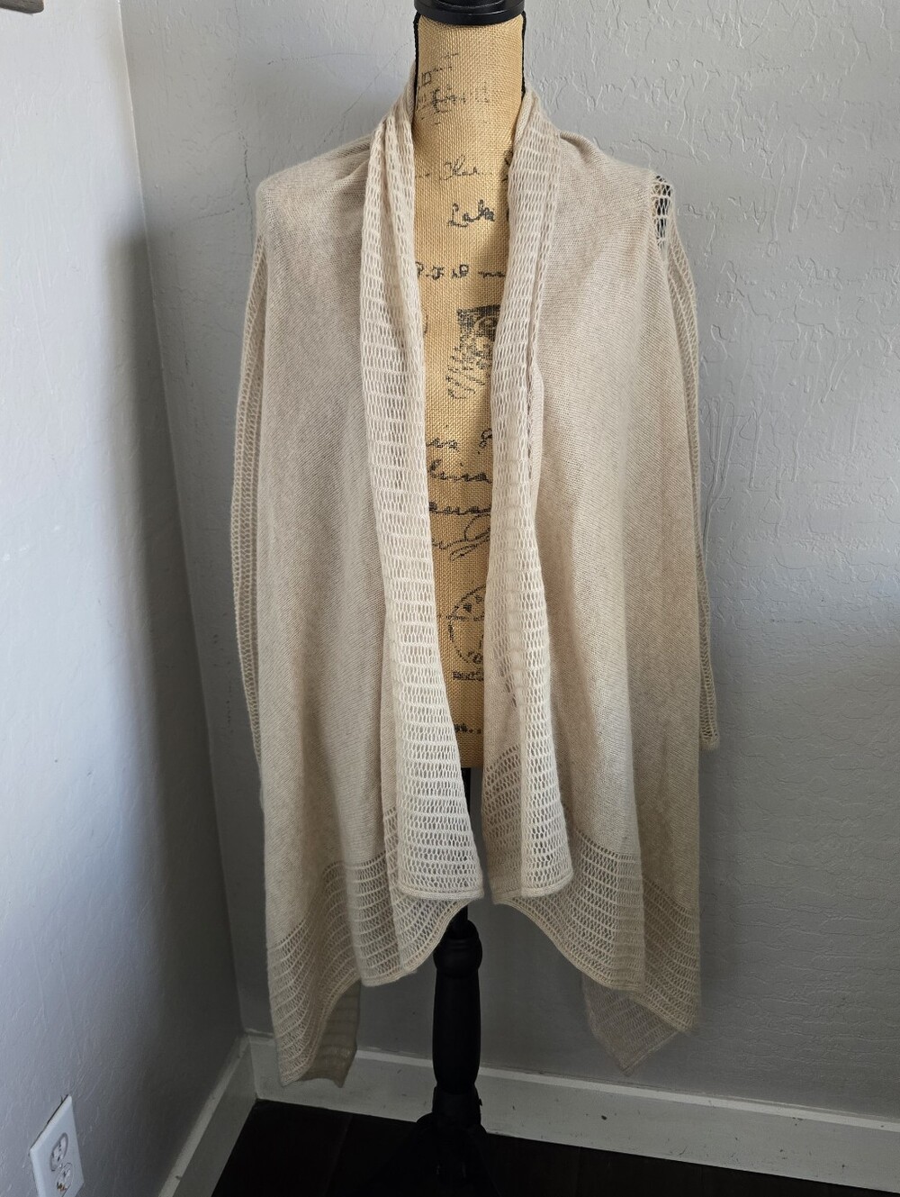 Nordstrom Collection open-front 100% cashmere cardigan One Size